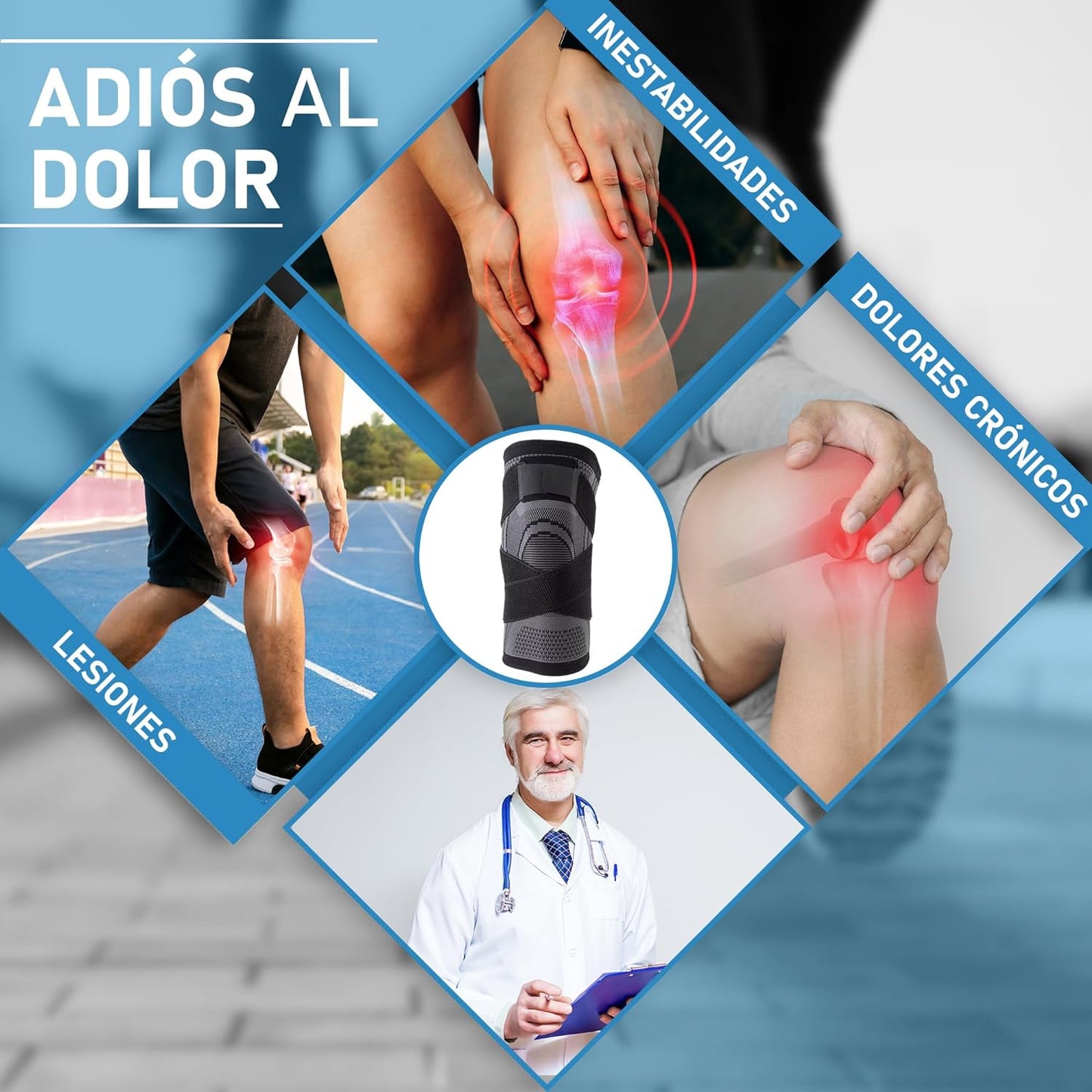 Sport Knee Brace™ - Ajustable 1pcs (Talla única)-  (Liquidación por cierre)