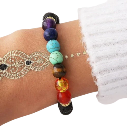 EQUILIBRIO DE LAVA™ - PULSERA 7 CHAKRAS (LIQUIDACION POR CIERRE)