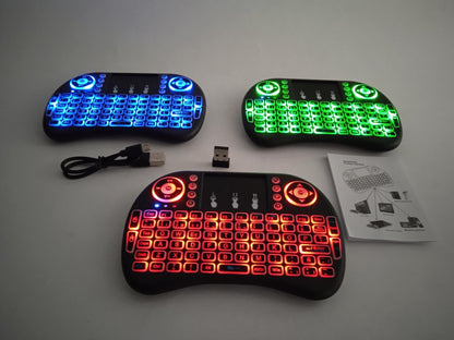 TeclaGo™ -¡MINI TECLADO INALÁMBRICO CON RATÓN  RETROILUMINACIÓN LED! (LIQUIDACIÓN POR CIERRE)